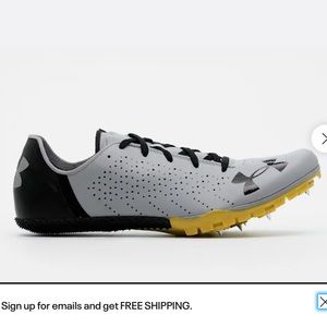 UA Kick Sprint Spikes Size 6.5